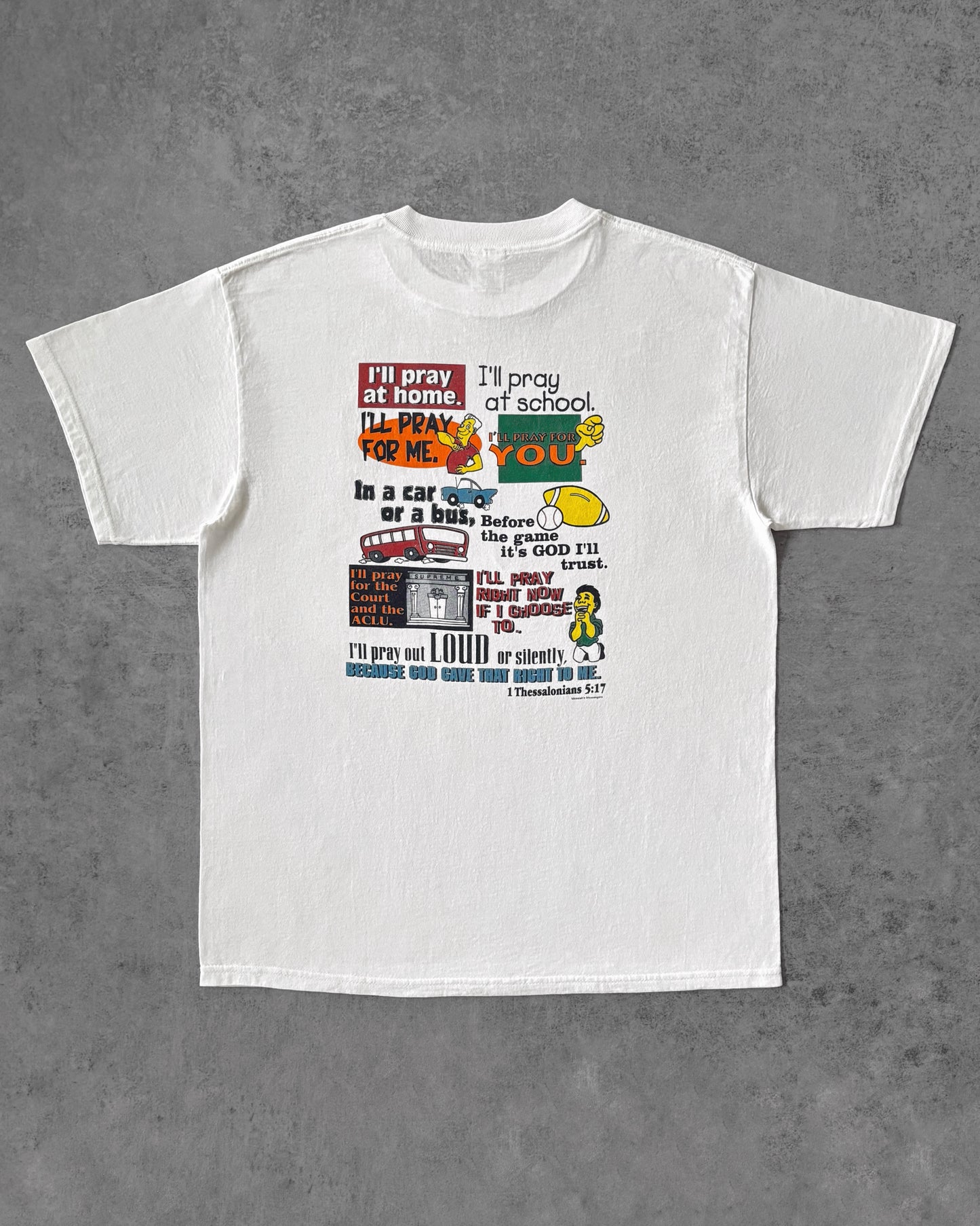 Vintage 1990s “Yes I Will Pray” Christian T-Shirt – Delta Pro Weight