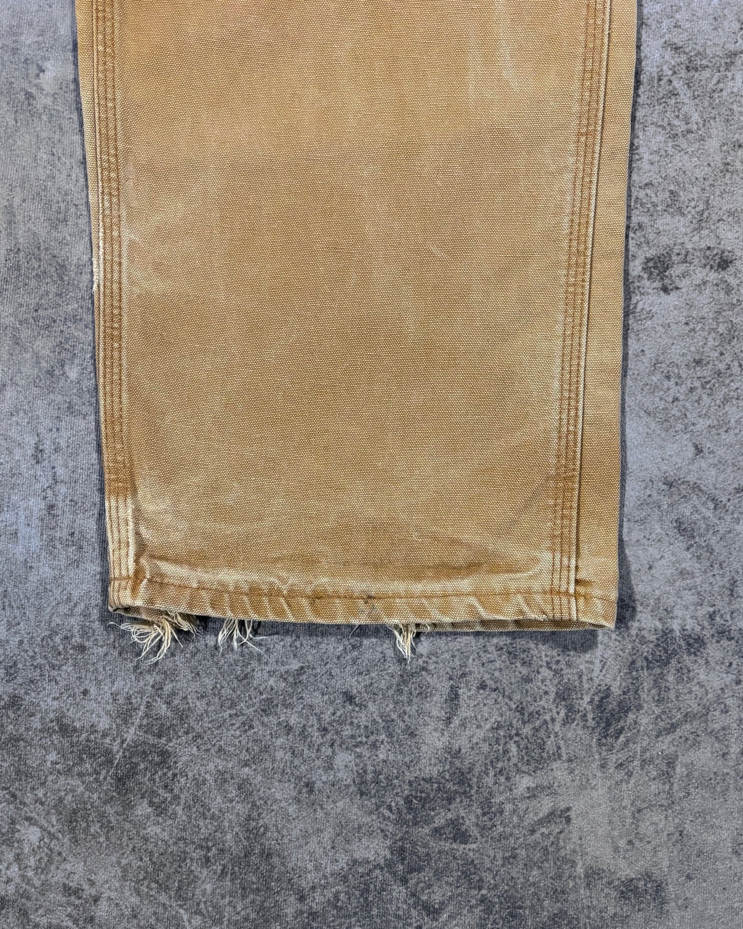 Vintage 2006 Distressed Carhartt Carpenter Pants - Brown Duck Canvas - Made in USA