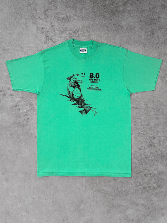 Vintage 1989 Hanes Fifty-Fifty Neo-Lizard Golf Tournament T-Shirt - USA Made - Single Stitch