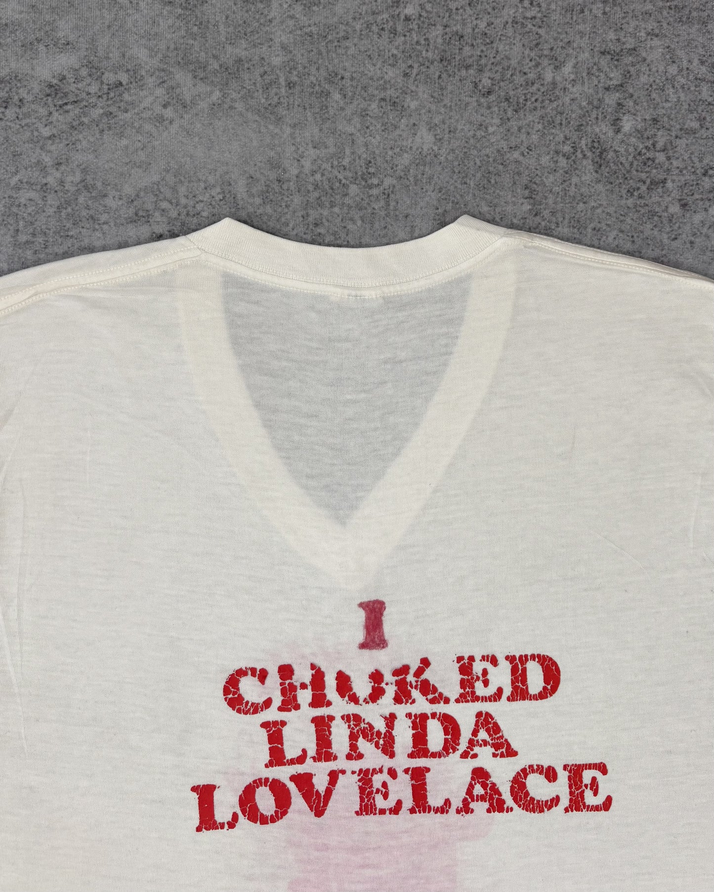 Vintage 1970s Kool-Aid Man Linda Lovelace Graphic T-Shirt – Towncraft JCPenney – Adult Humor – Single Stitch