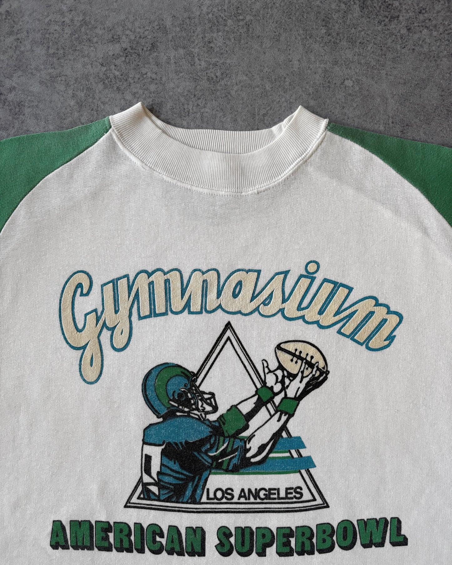 Vintage 1980s Gymnasium “American Superbowl” Sweatshirt – Los Angeles – Made in Italy