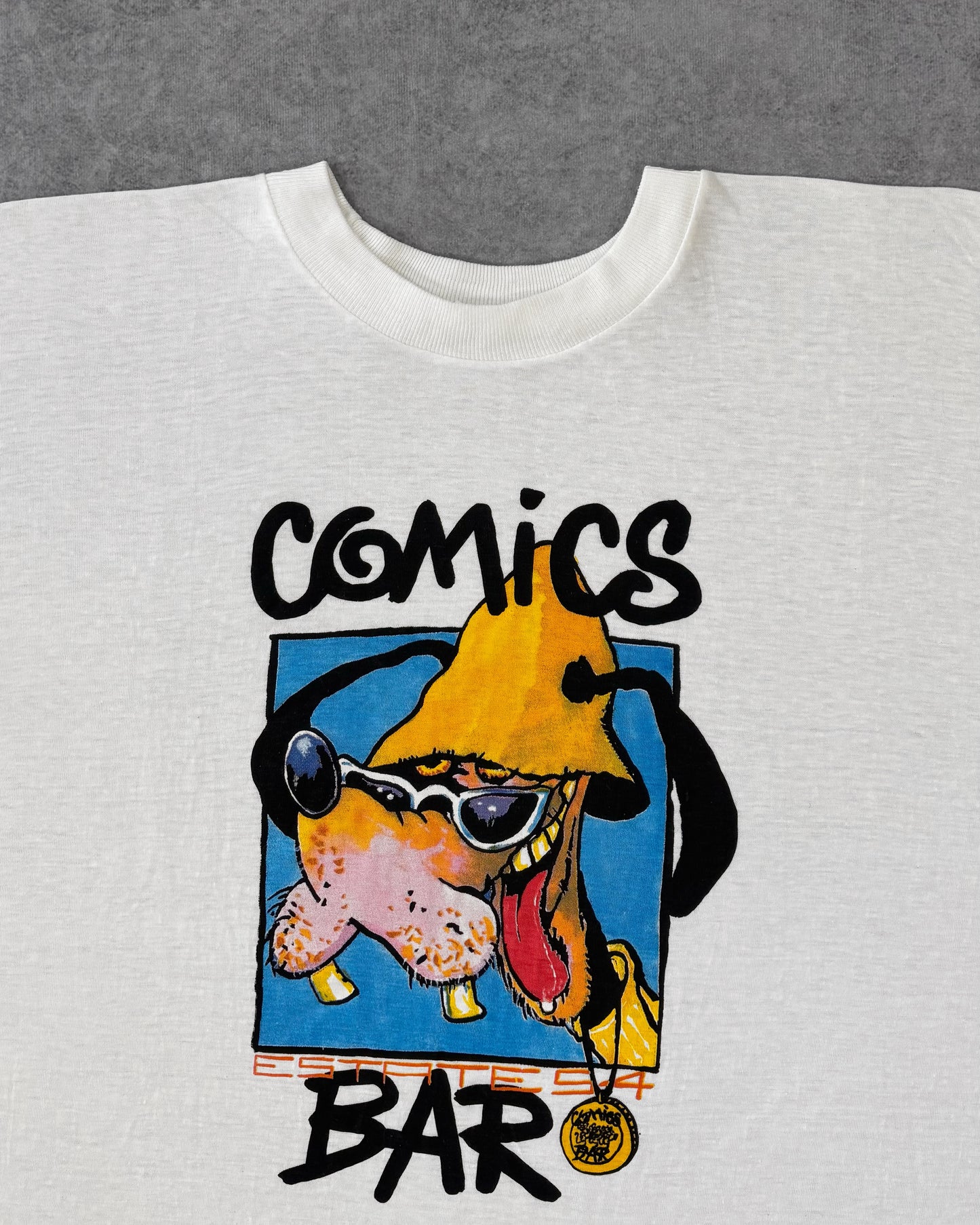 Vintage 1994 Disney Stoned Pluto Graphic T-Shirt – Single Stitch