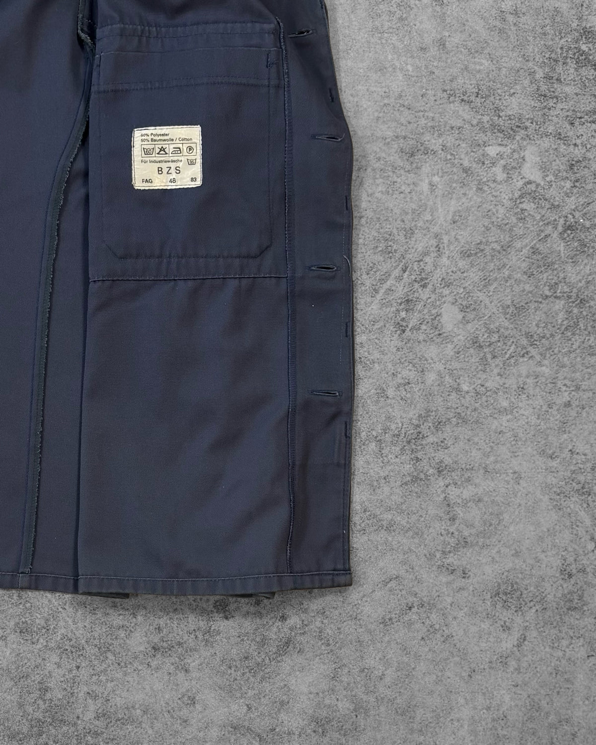 Vintage 1983 BZS West German Civil Defence Field Jacket – Grey Blue Military Workwear