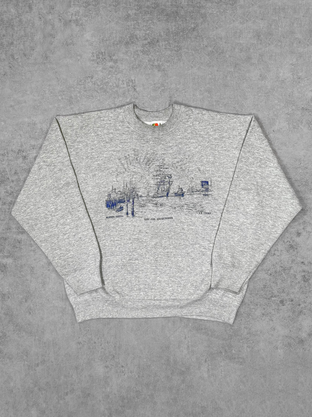 Vintage 1990s Saint John New Brunswick Crewneck - Fruit of the Loom Best - Made in Canada