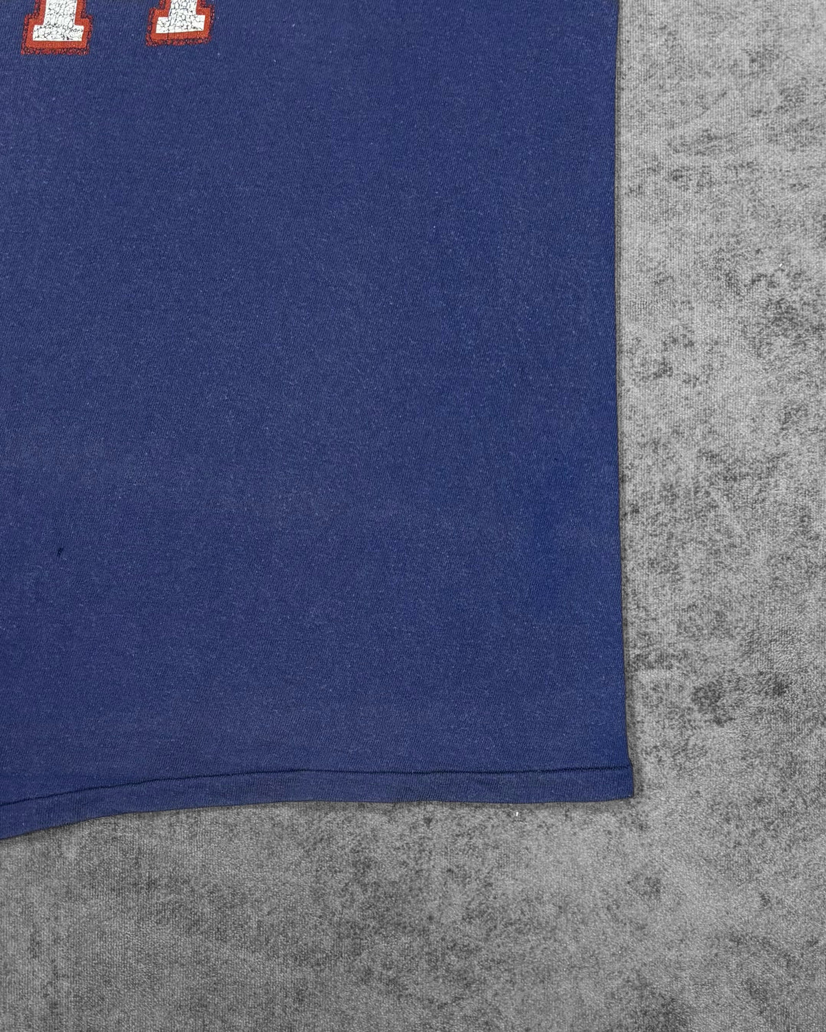 Vintage 1970s Pitt Panthers Russell Athletic t-shirt, fabric detail