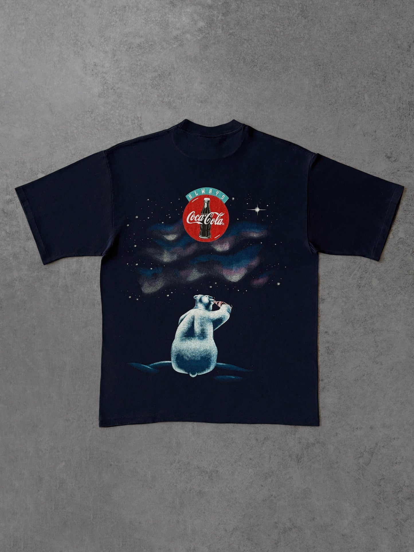 Vintage 1994 Coca-Cola Polar Bears T-Shirt – Christmas Coke Graphic Tee – Made in USA