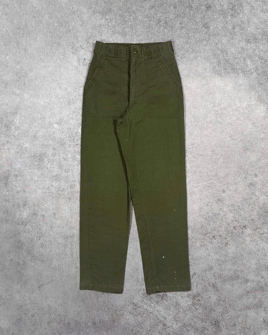 Vintage 1978 OG-507 US Military Fatigue Utility Pants - Scovill Zip - Made in USA