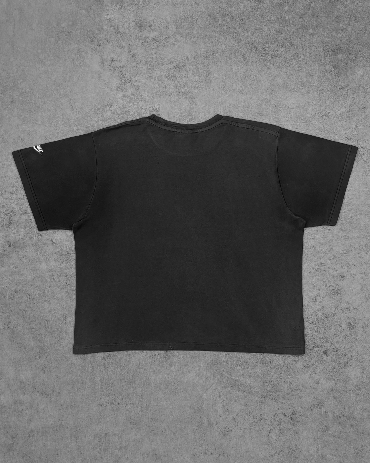 Distressed Nike Air T-Shirt Black Modern Streetwear Logo Tee Made in Turkey