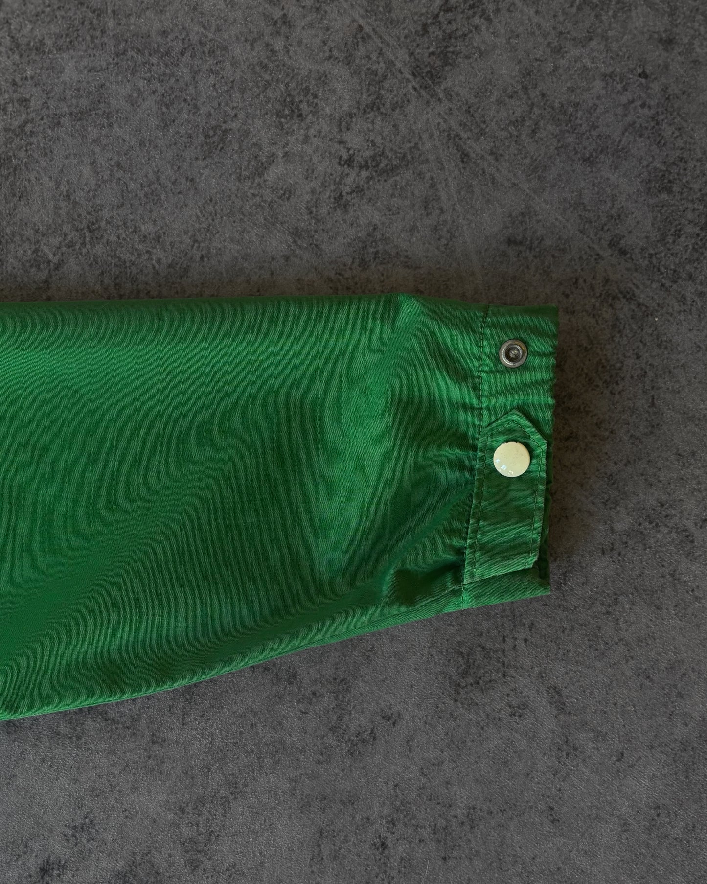 Vintage John B’s 1970s JCPenney Kelly Green Coaches Jacket – Talon Zipper