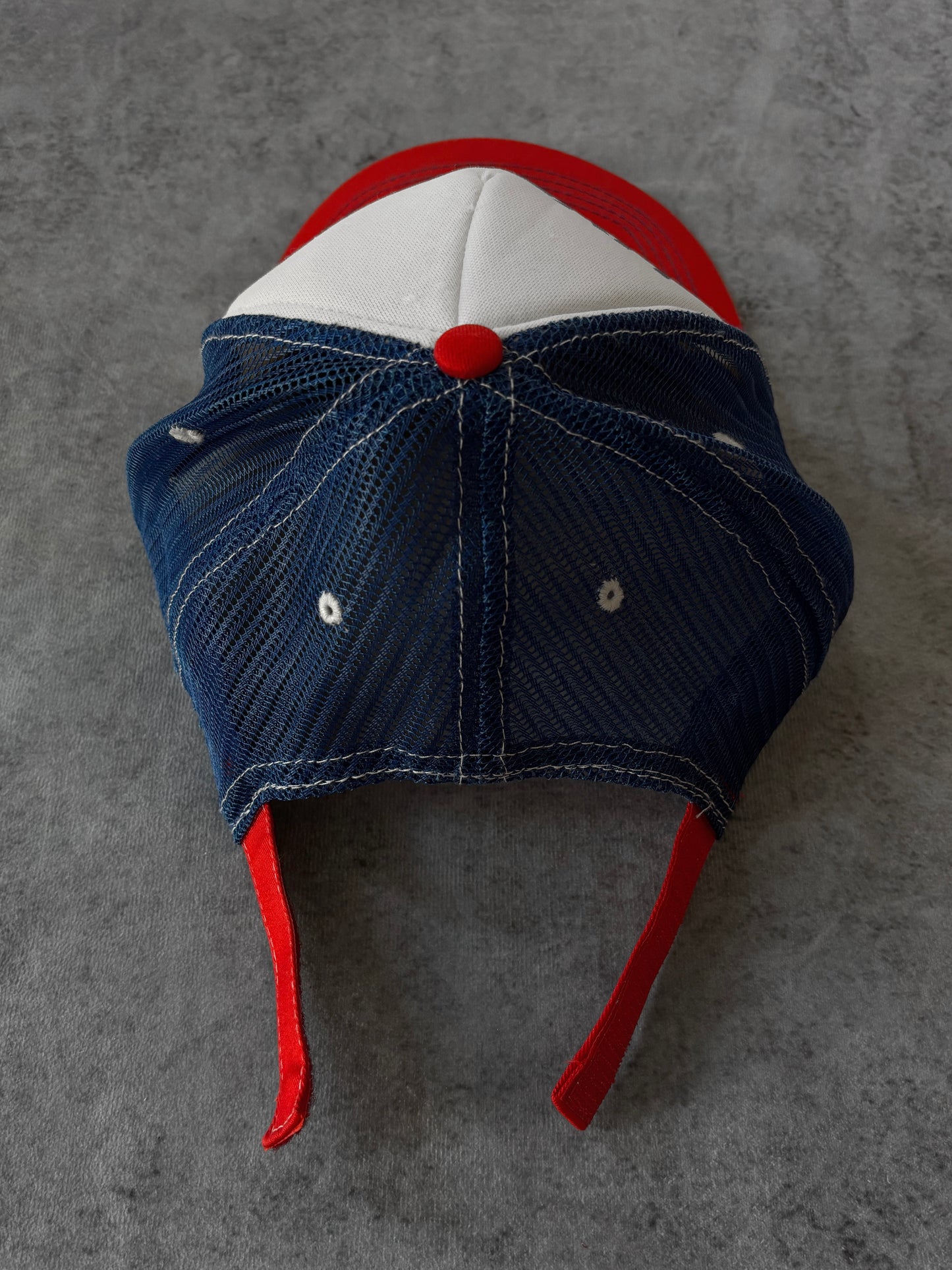 Retro Pepsi Trucker Cap – Live For Now – Red White Blue Mesh Hat – 2000s