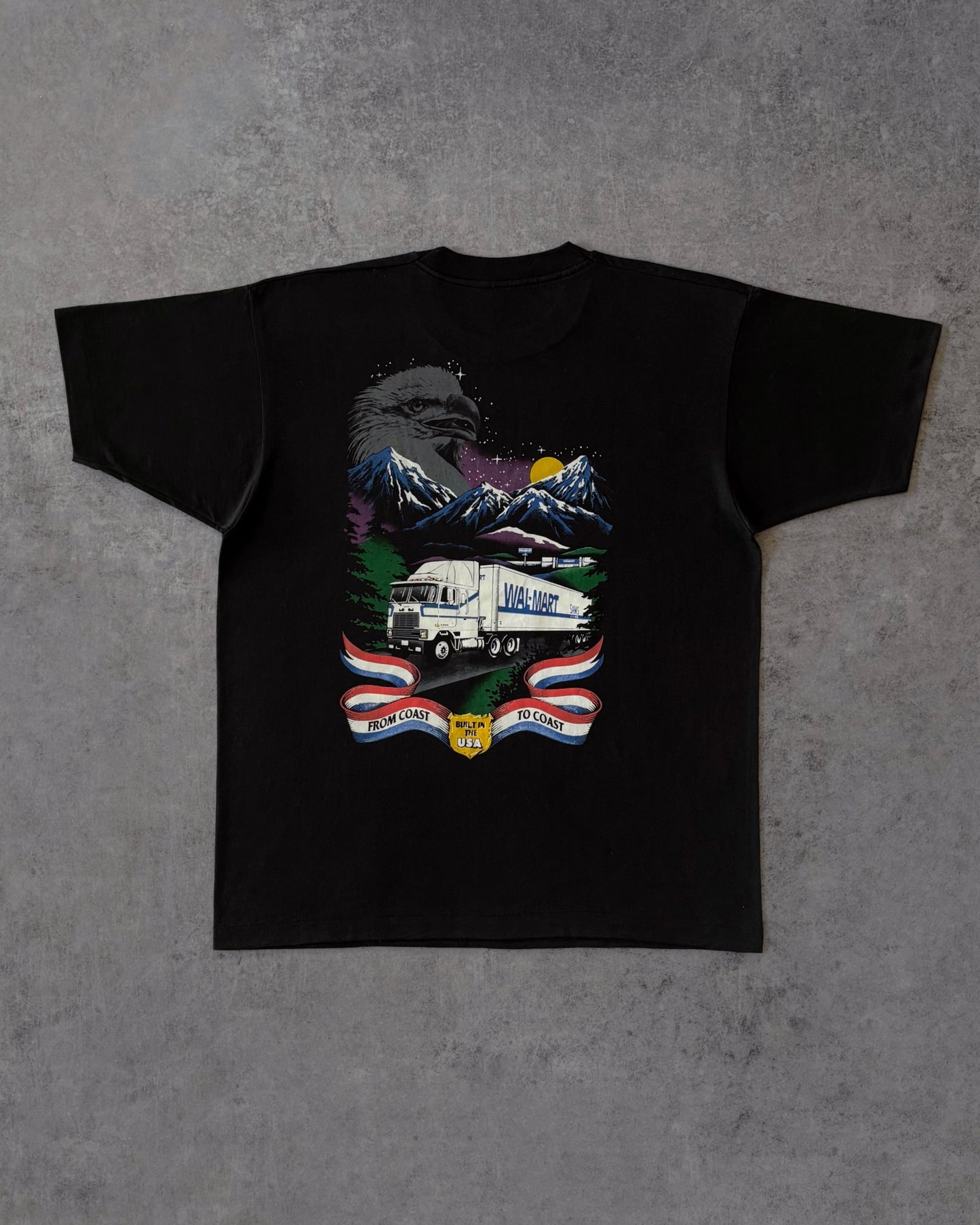 Vintage 1980s Walmart “From Coast to Coast” Truck T-Shirt – Screen Stars Best – Made in USA