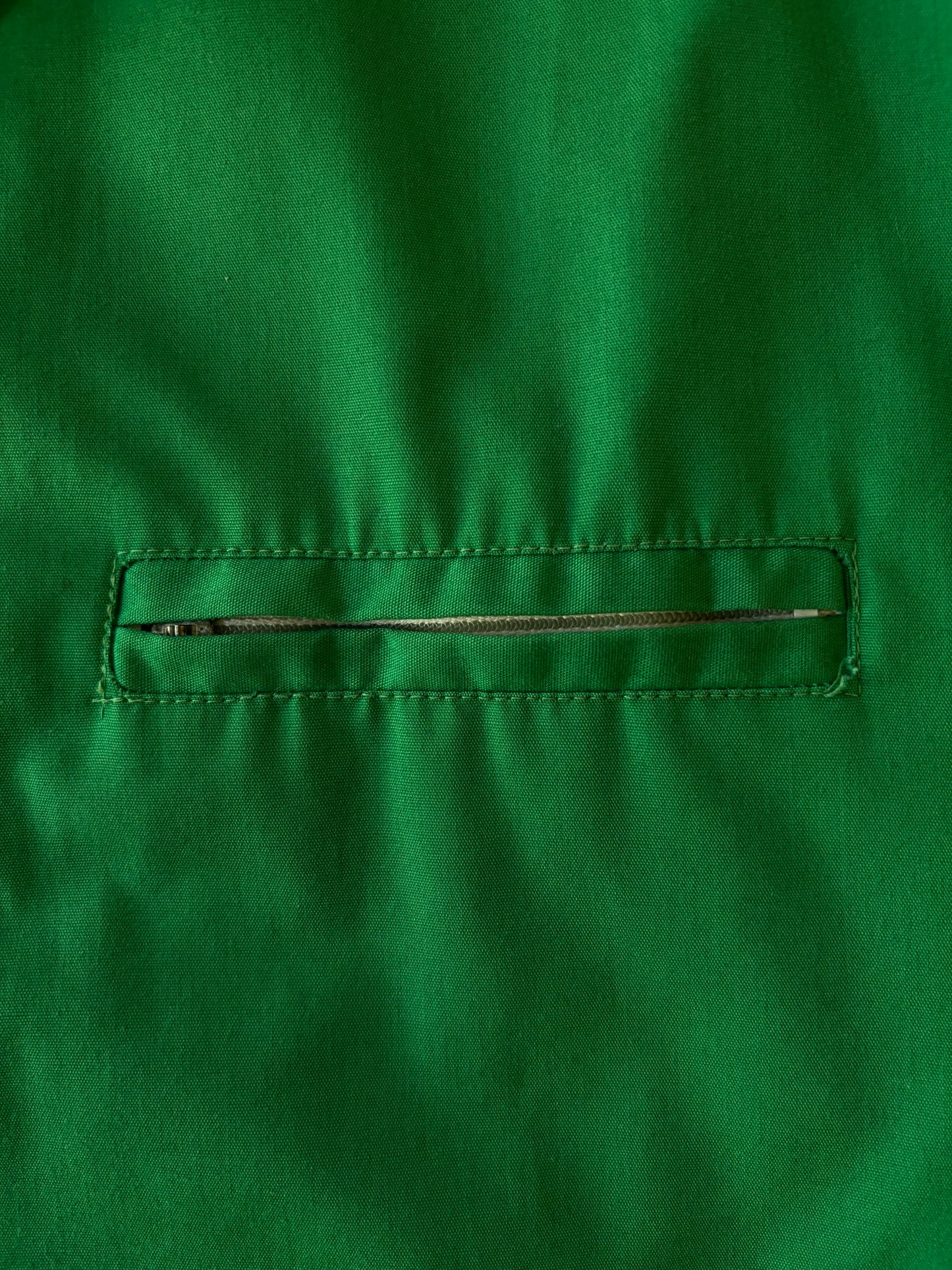 Vintage John B’s 1970s JCPenney Kelly Green Coaches Jacket – Talon Zipper
