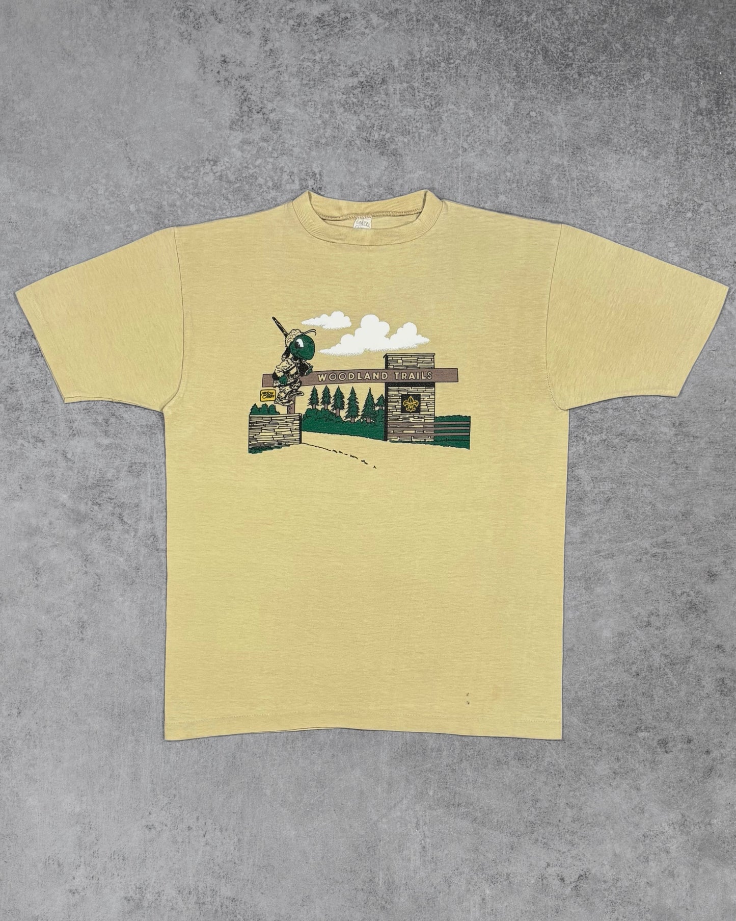 Vintage 1970s Allison Woodland Trails Camp Graphic T-Shirt - Made in USA