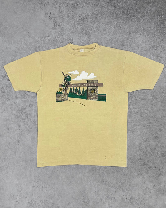 Vintage 1970s Allison Woodland Trails Camp Graphic T-Shirt - Made in USA