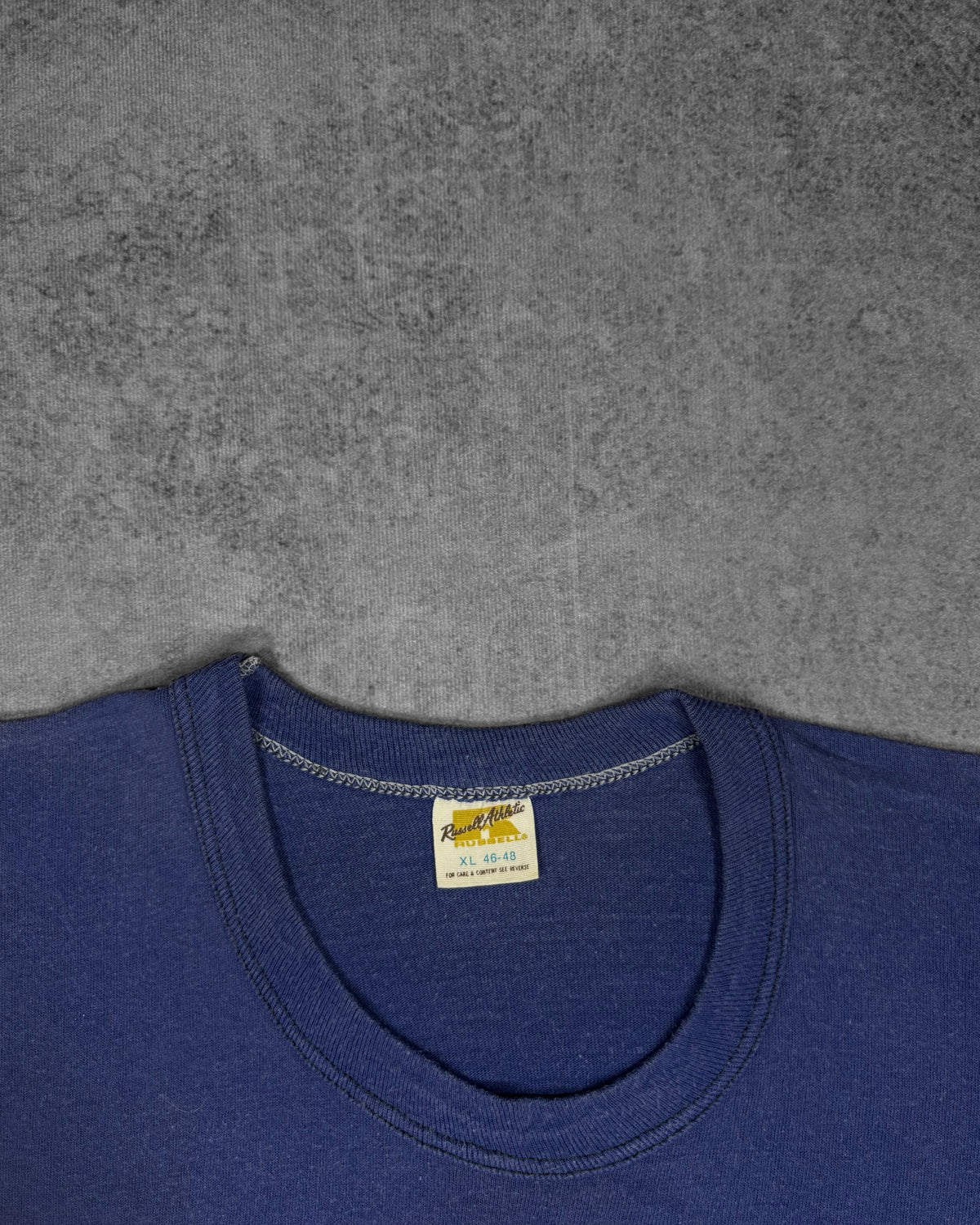 Vintage 1970s Pitt Panthers Russell Athletic t-shirt, label detail