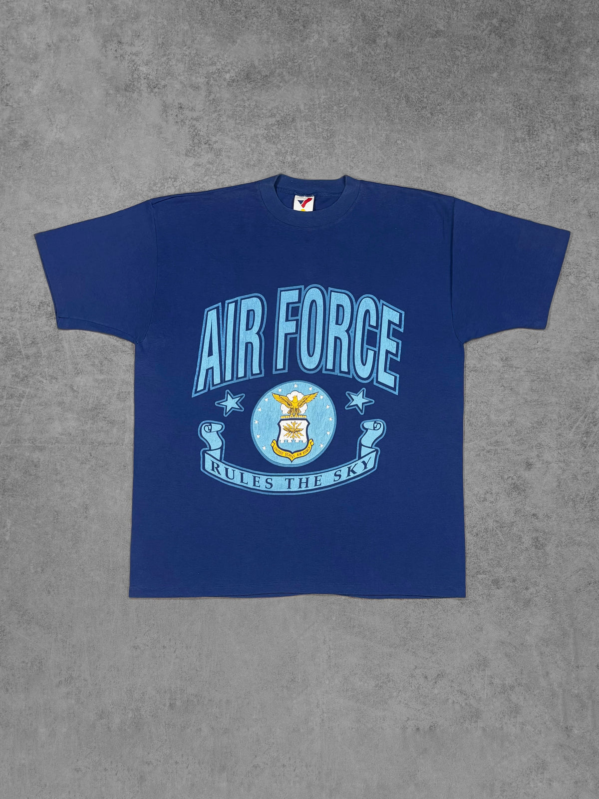Vintage 1990s USAF Air Force "Rules The Sky" t-shirt by Artex Sportswear – front view