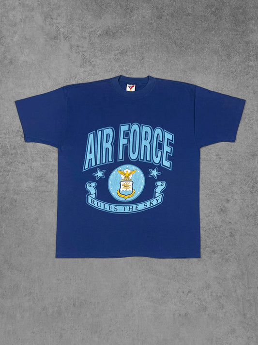 Vintage 1990s USAF Air Force "Rules The Sky" t-shirt by Artex Sportswear – front view
