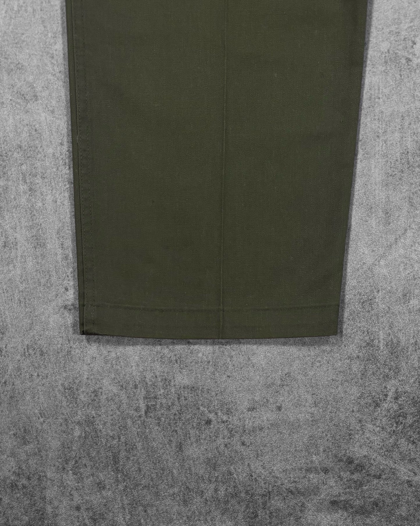 Vintage 1979 US Army OG-507 fatigue utility pants – hem detail
