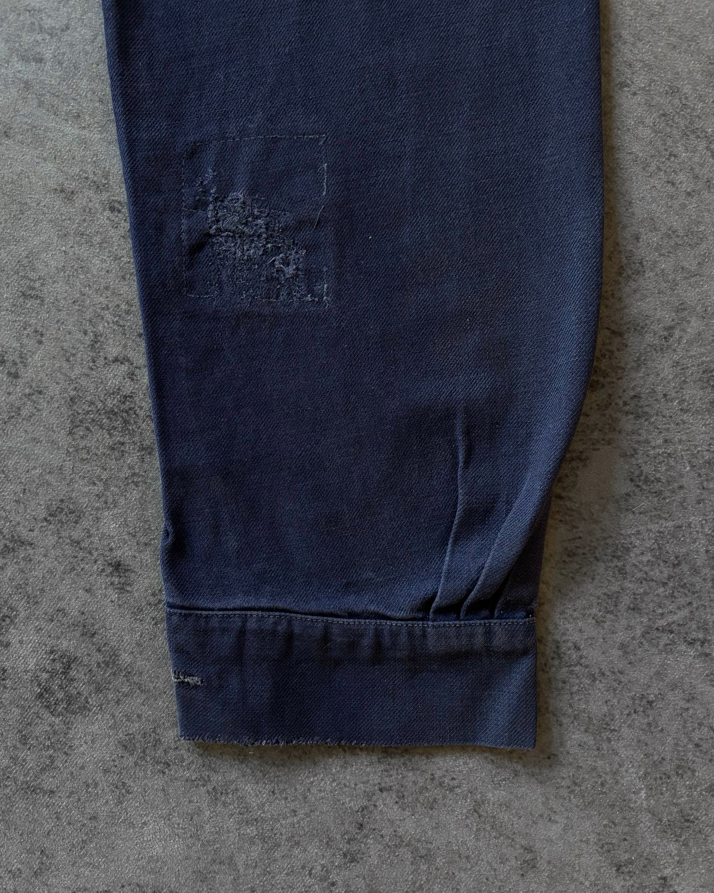 Vintage Bleu de Travail French Work Jacket – Indigo Chore Coat – Mid 20th Century