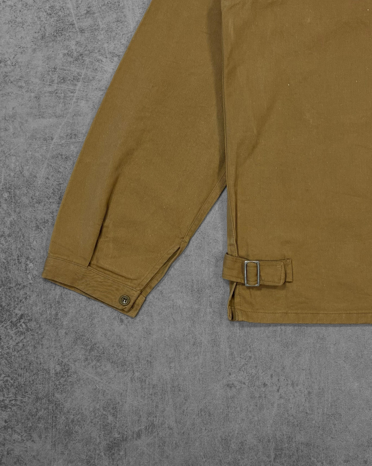 Vintage 1960s European Workwear Jacket – LAMPO Zip – Brown Cotton Twill