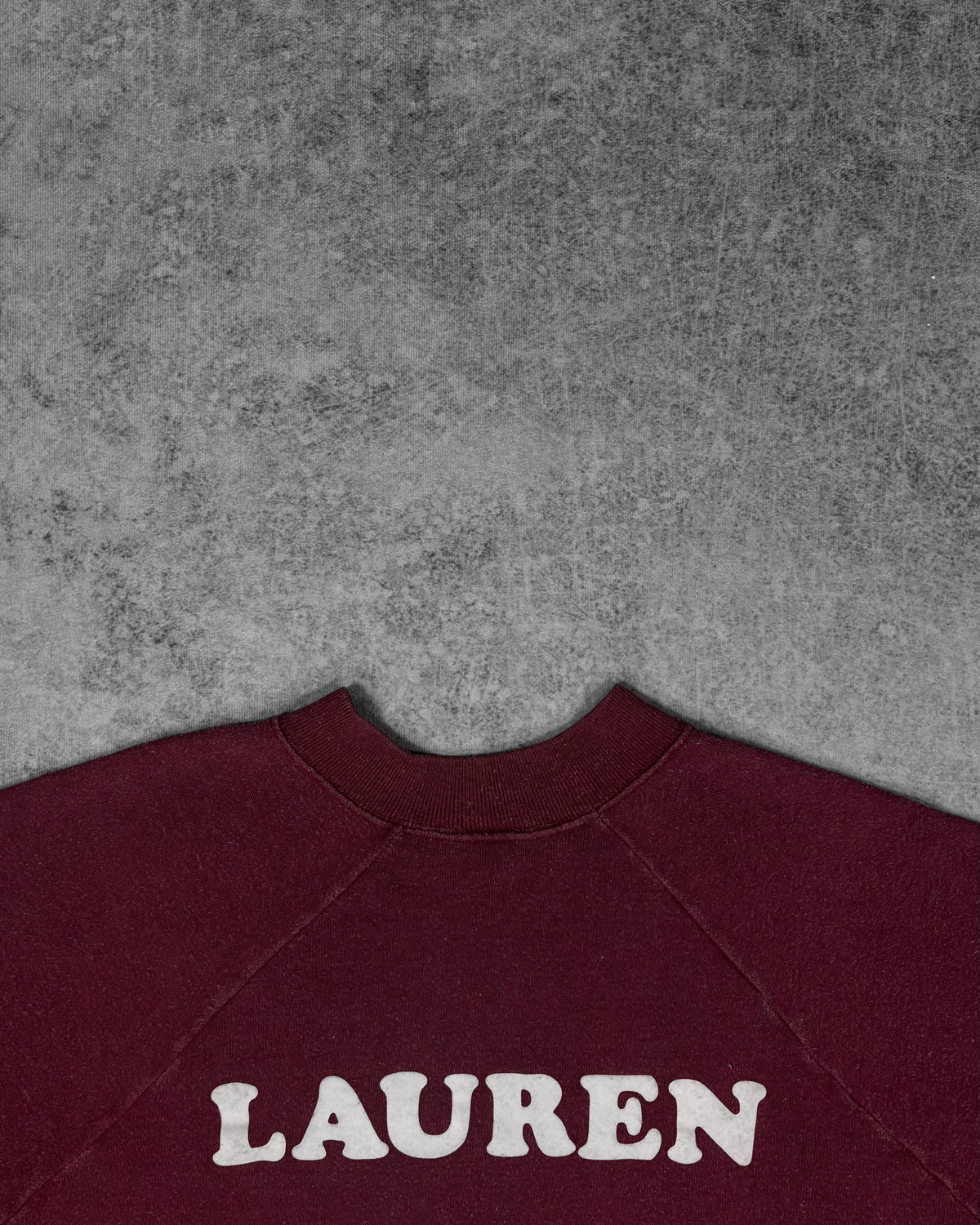 Vintage 1970s USAFA PYOC raglan sweatshirt by Jean Top – print detail