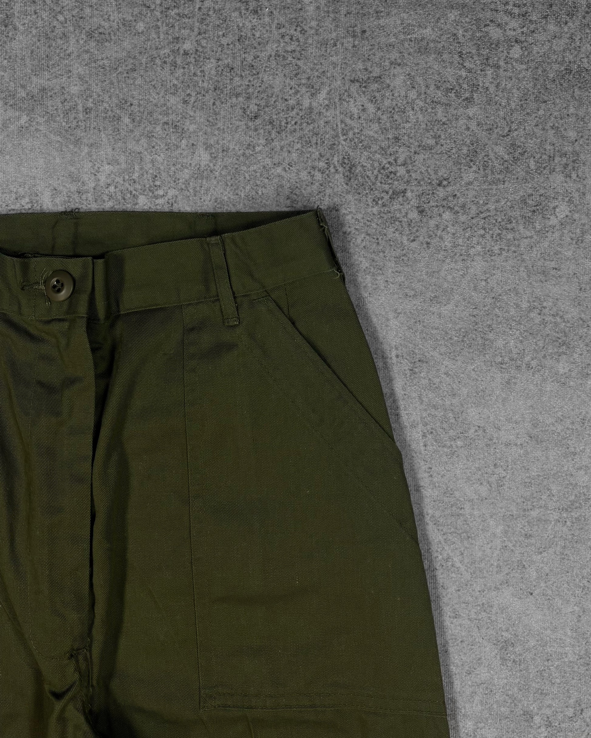 Vintage 1979 US Army OG-507 fatigue utility pants – fabric detail
