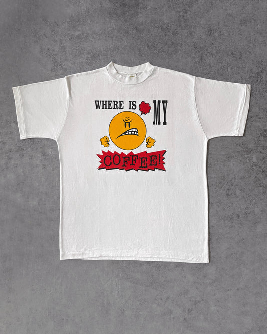 Vintage 2000 “Where Is My Coffee?” T-shirt - Single Stitch - Made in Canada