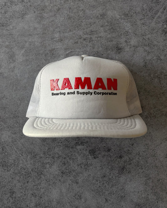 Vintage 1980s KAMAN Bearing & Supply Trucker Hat – Mesh Back – Made in Korea