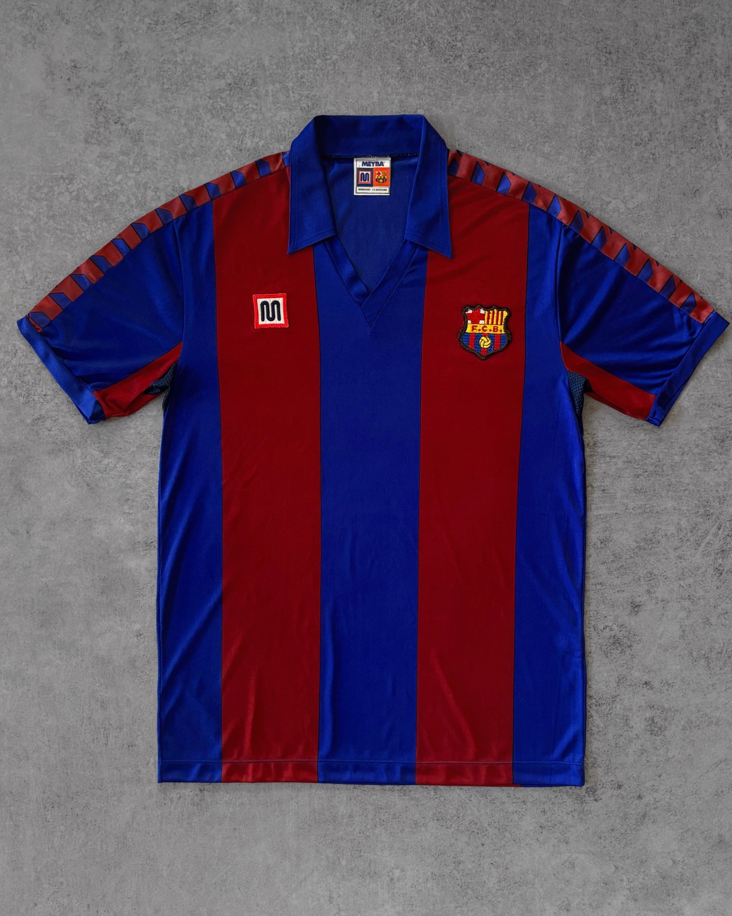 Vintage FC Barcelona Meyba Home Shirt 1980s – Original Barça Jersey – Blaugrana