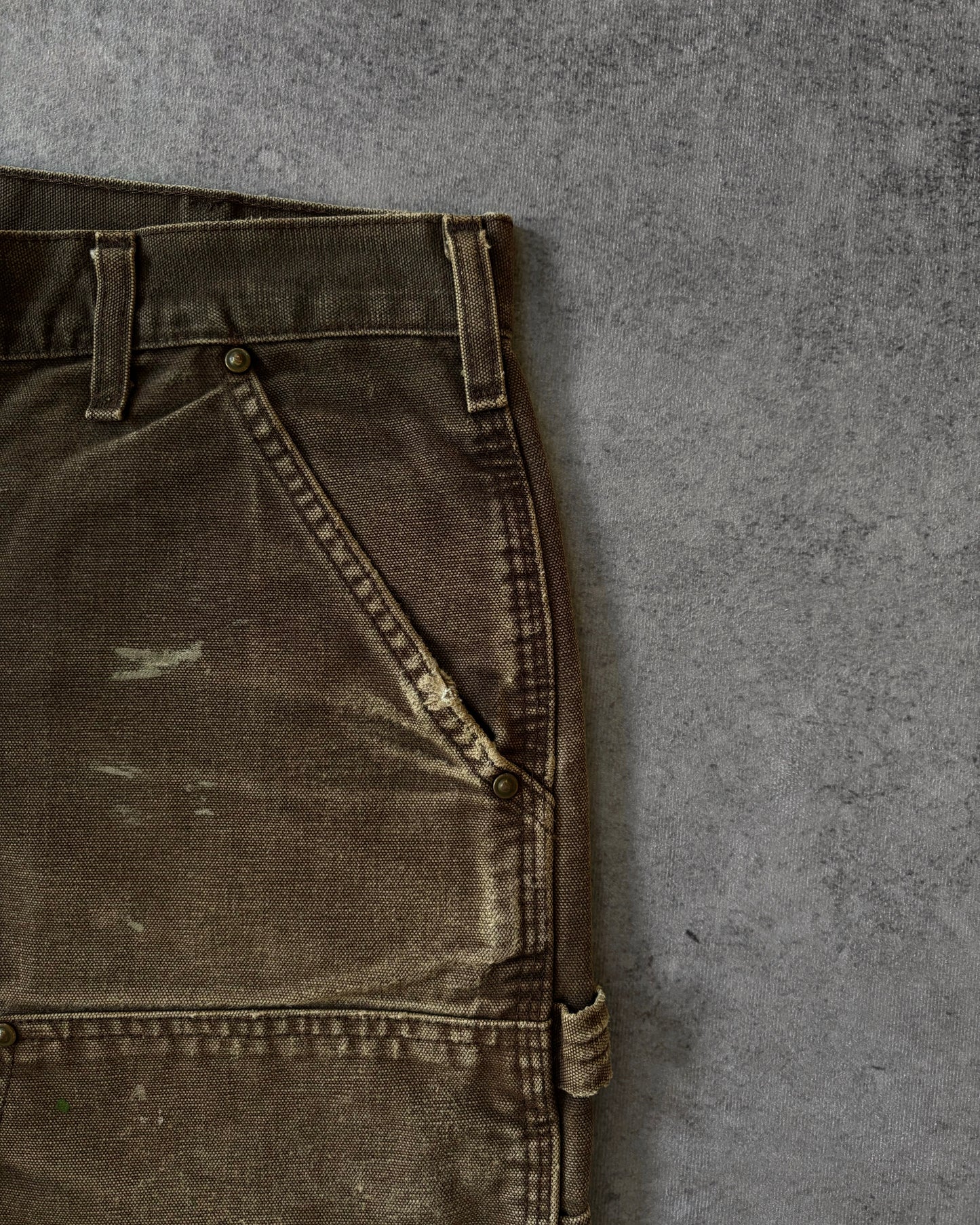 Carhartt B13 Dungaree Double Knee Pants – Brown Canvas – Workwear Fade