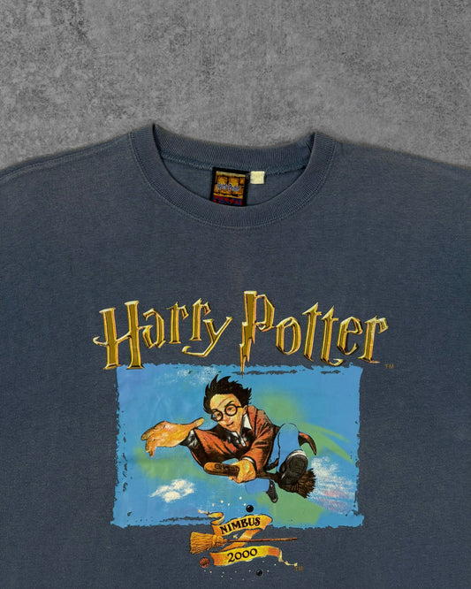 Back view of vintage 2001 Harry Potter Nimbus 2000 t-shirt