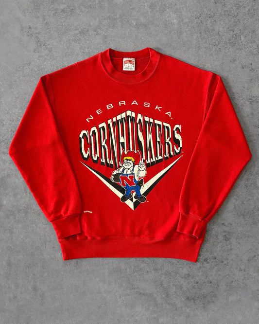 Vintage 1990s Nebraska Cornhuskers Sweatshirt – Nutmeg Mills – Made in USA
