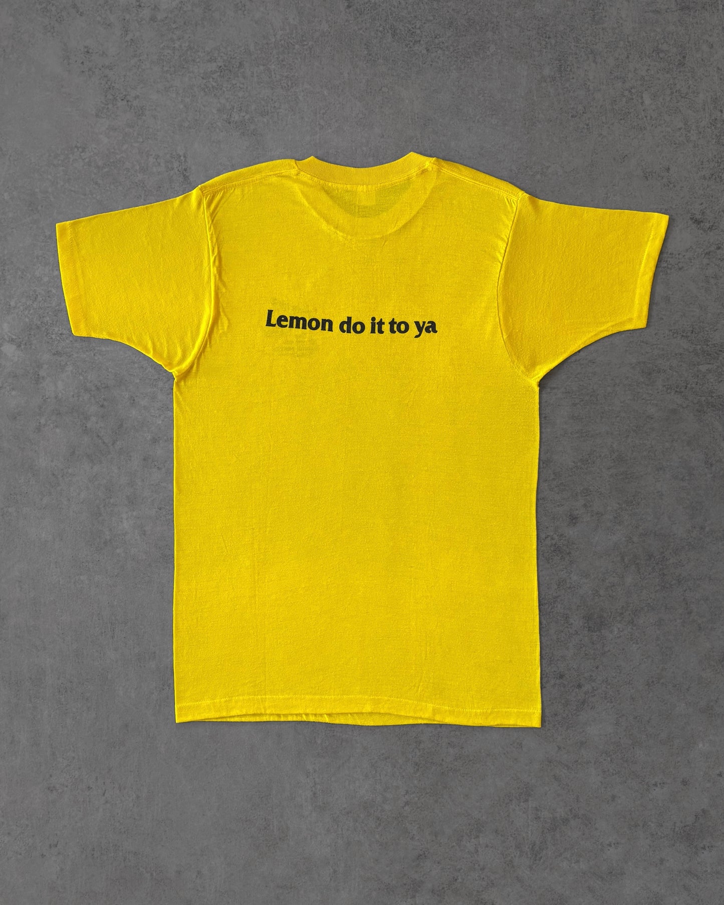 Vintage 1970s Lemonier “Lemon Do It to Ya” T-Shirt – Yellow Graphic Tee – USA Made