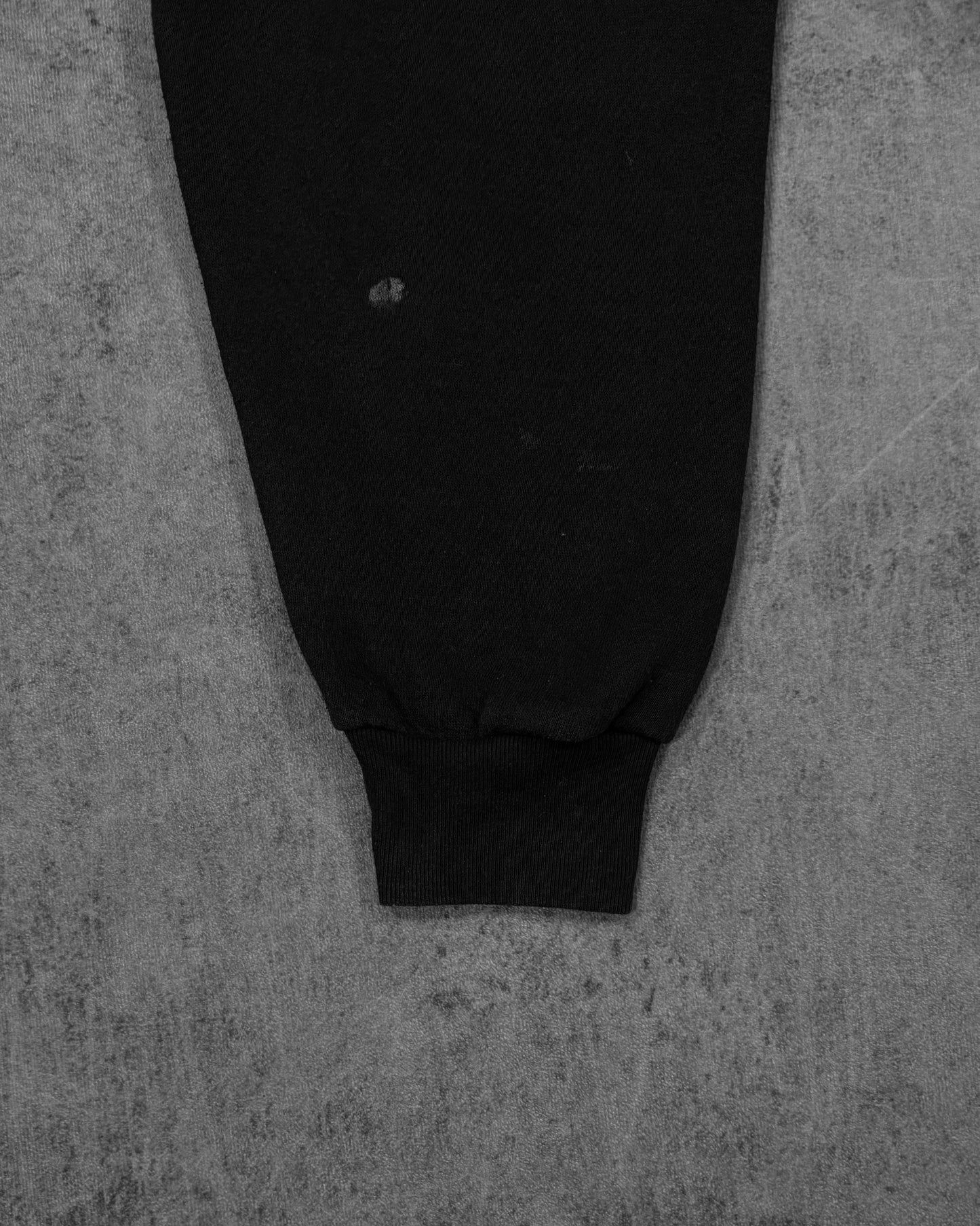 Vintage Early 2000s Distressed Lee Heavyweight Blank Zip Hoodie Black