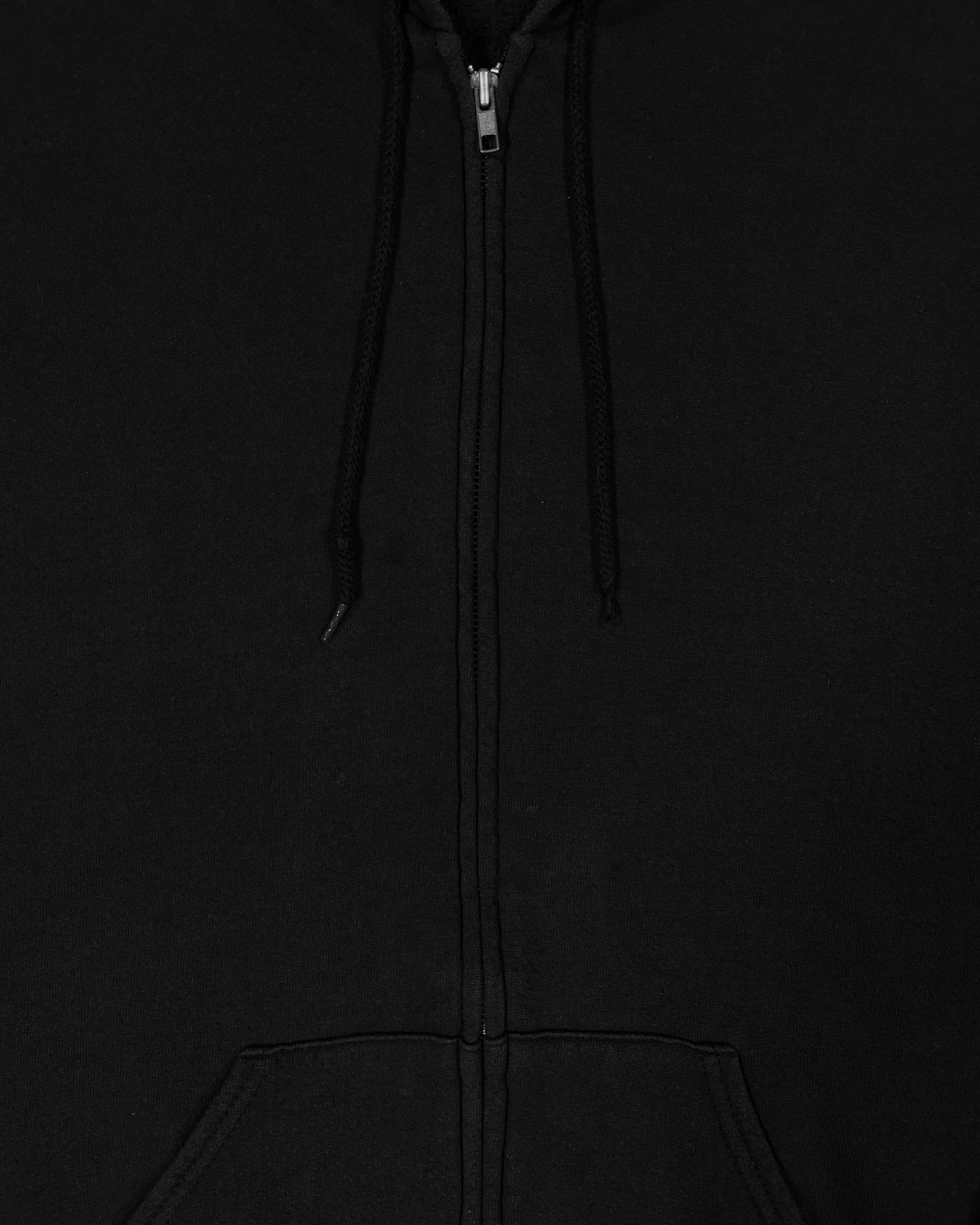 Vintage Early 2000s Distressed Lee Heavyweight Blank Zip Hoodie Black