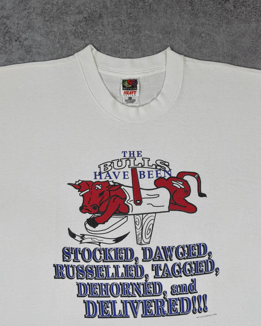 Vintage Late 1990s Chicago Bulls Parody Graphic T-Shirt – Fruit of the Loom