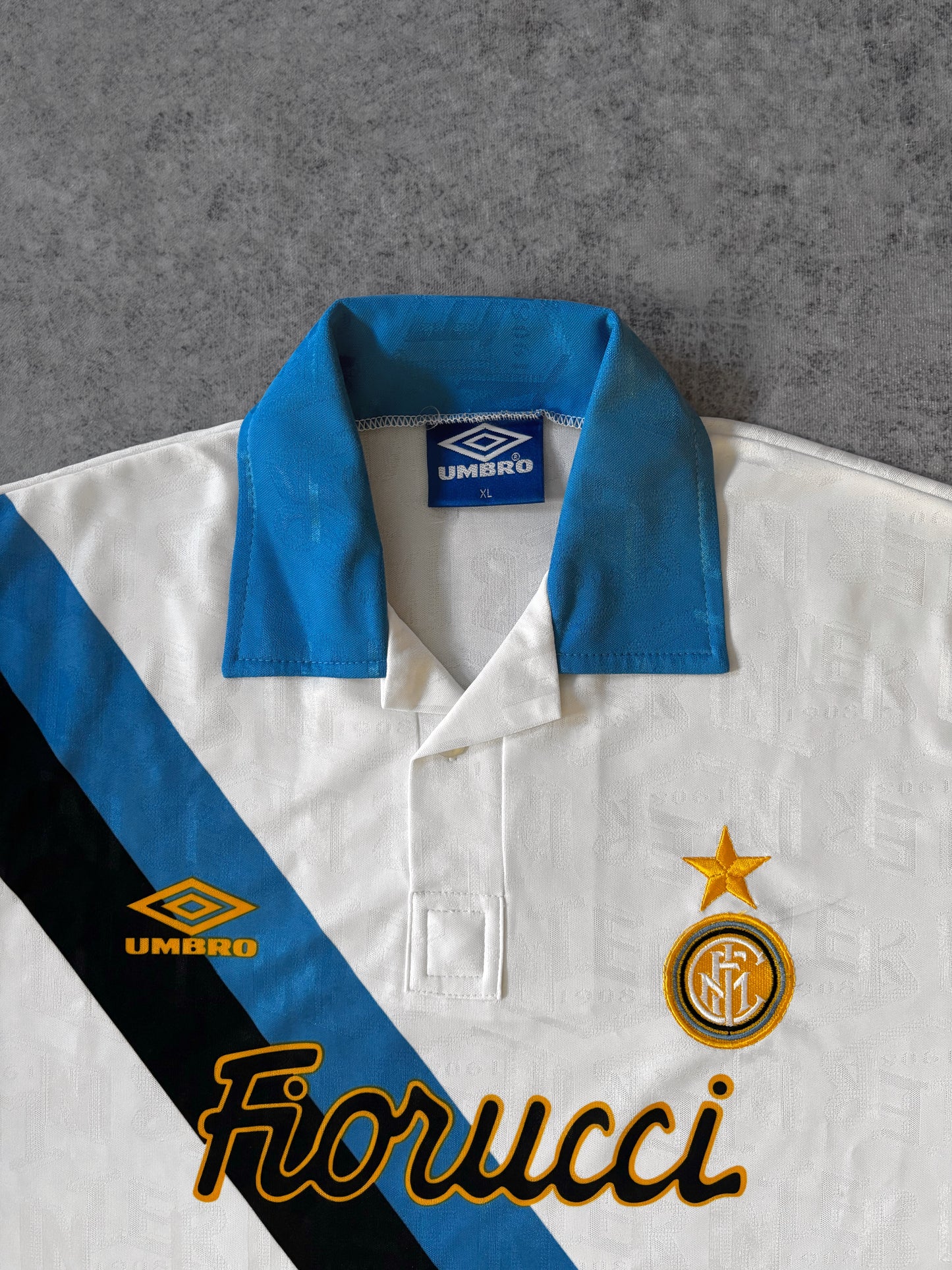 Inter Milan 1993–94 Away Shirt – Umbro Fiorucci – Original Made in England – Vintage Inter Jersey