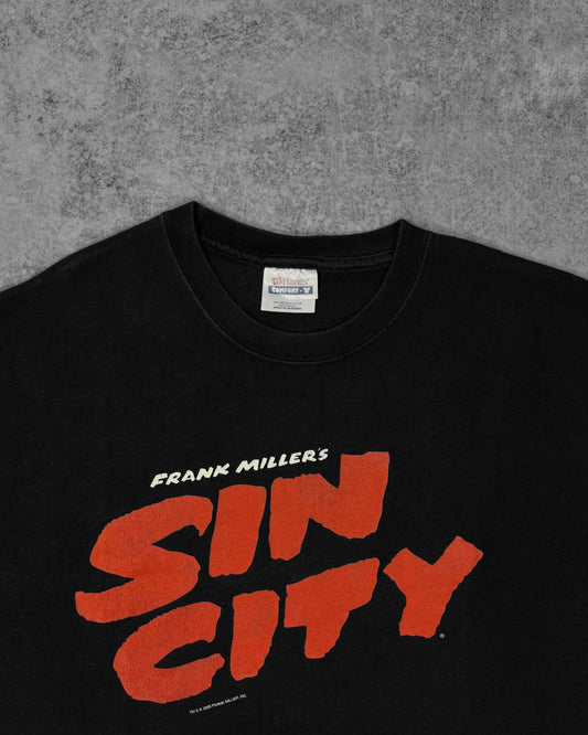 Back view of vintage 2005 Sin City promo t-shirt