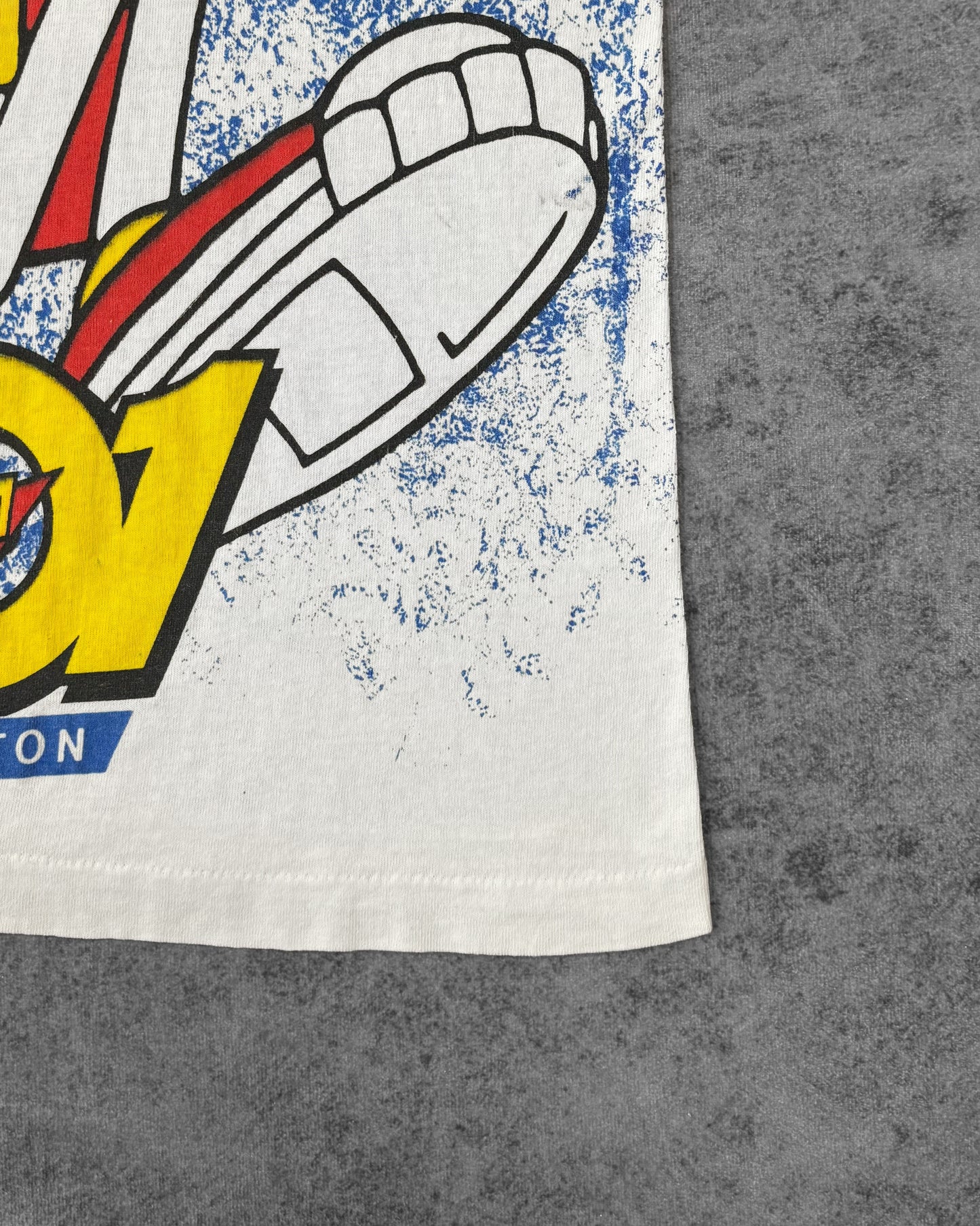 Vintage 1990s KLOL Houston 101 FM Radio Station Graphic T-Shirt – Fruit of the Loom Made in USA All Over Print