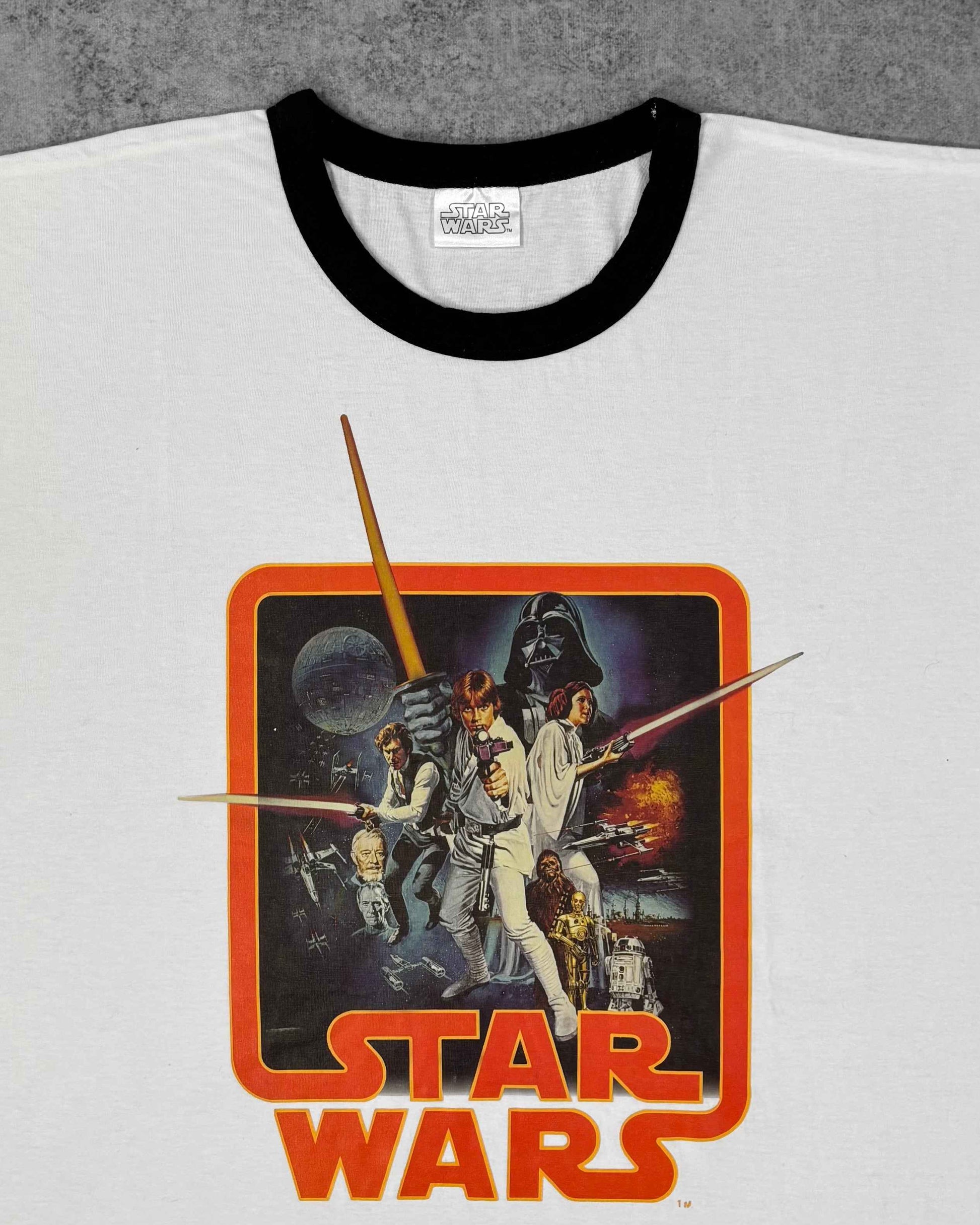 Star Wars 25th Anniversary 2002 Ringer T-Shirt - Vintage Style Graphic Tee - Official Licensed