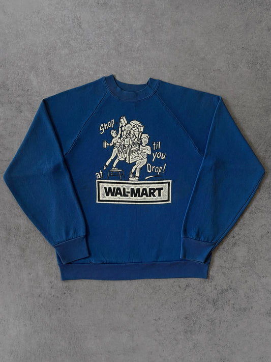 Vintage 1989 Wal-Mart Graphic Sweatshirt – Shop ’Til You Drop – Made in USA