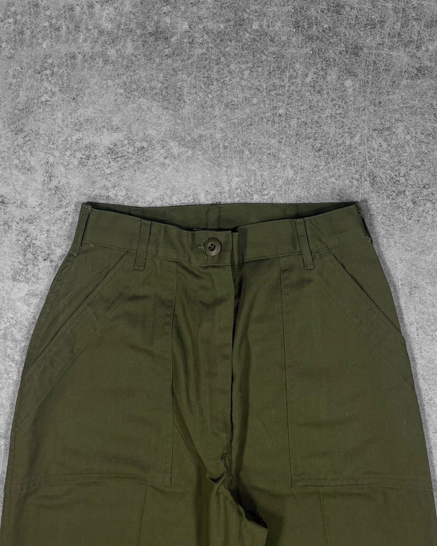 Vintage 1979 US Army OG-507 fatigue utility pants – back view