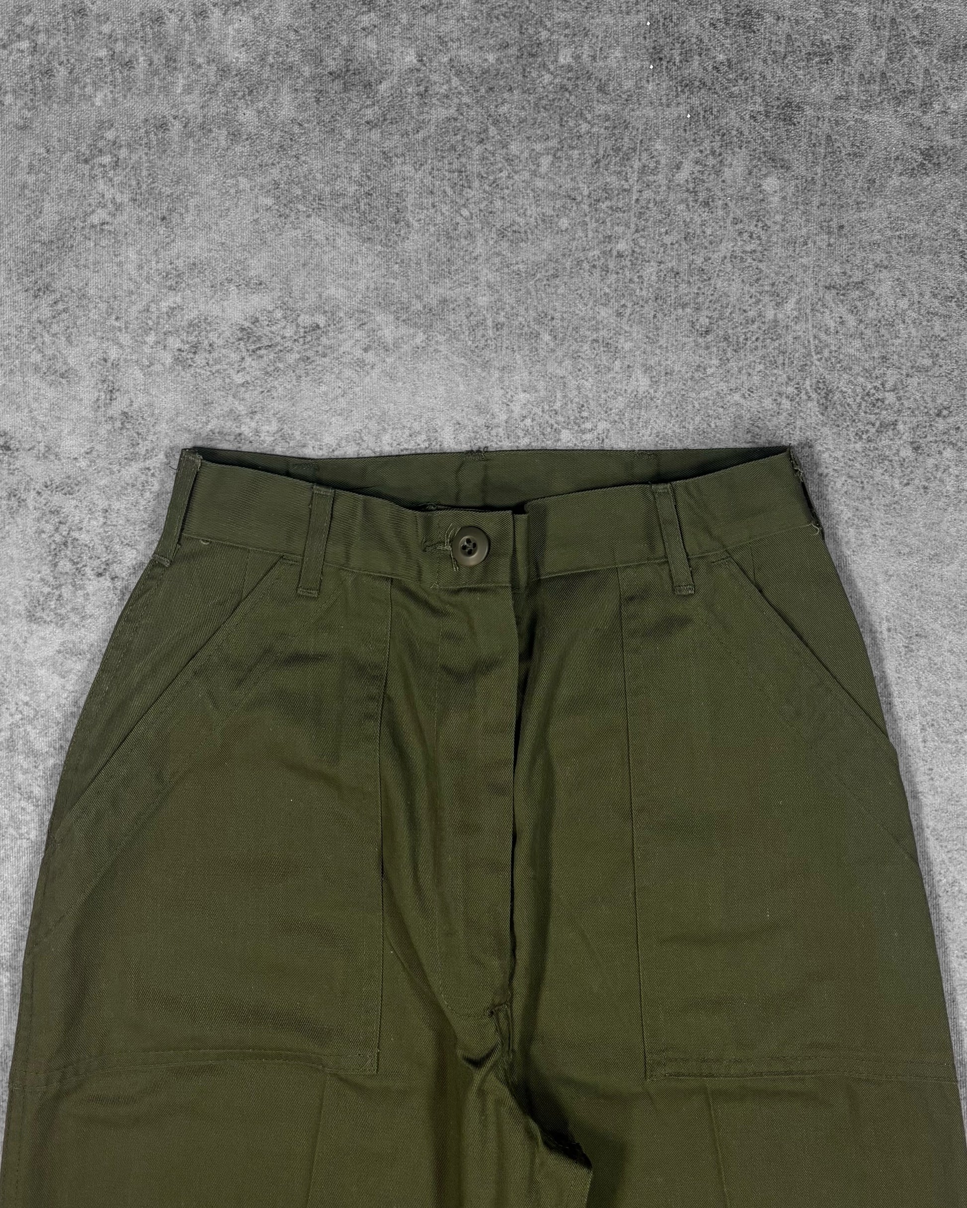 Vintage 1979 US Army OG-507 fatigue utility pants – back view