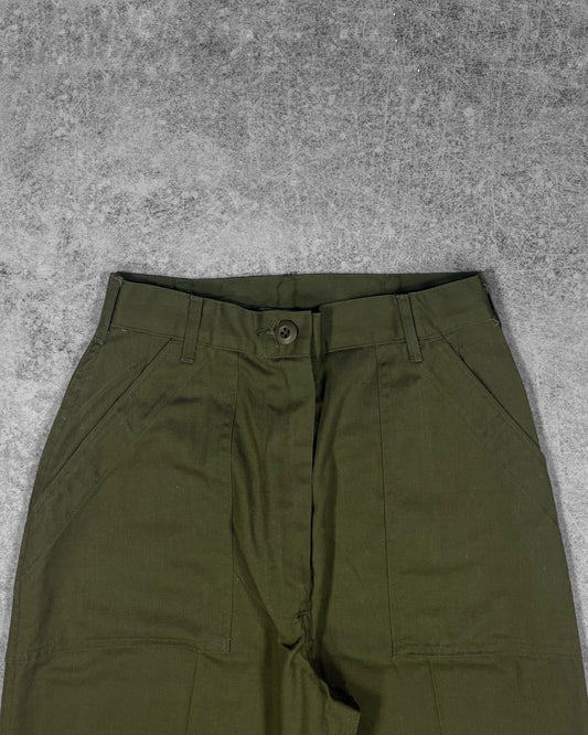 Vintage 1979 US Army OG-507 fatigue utility pants – back view