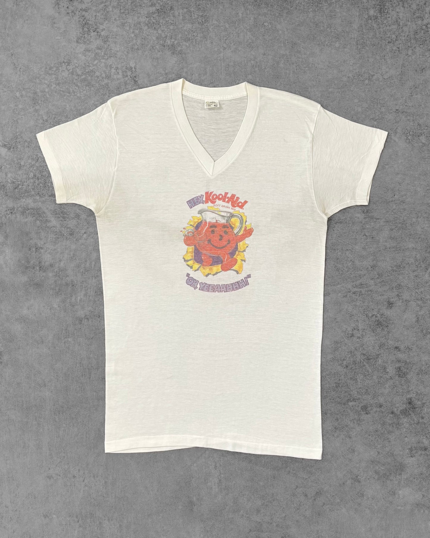 Vintage 1970s Kool-Aid Man Linda Lovelace Graphic T-Shirt – Towncraft JCPenney – Adult Humor – Single Stitch