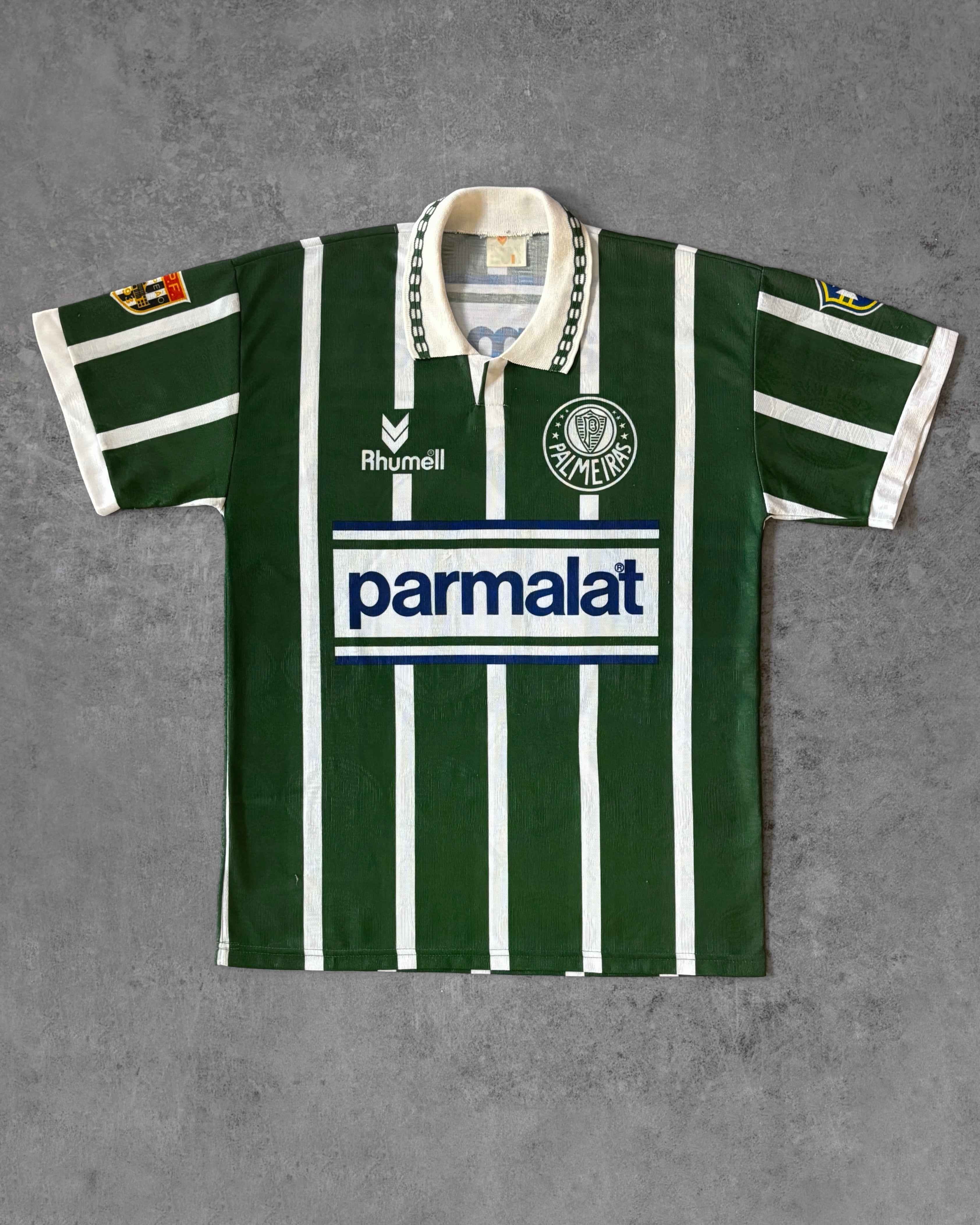 Vintage Palmeiras 93–94 Rhumell Home Shirt #10 Zinho – Parmalat