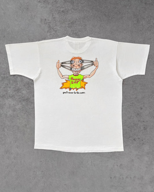 Vintage 1990s Young Life Graphic T-Shirt XL – Fruit of the Loom Heavy Cotton