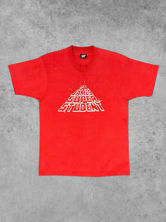 Vintage 1980s St. James Super Student Screen Stars Best t-shirt, front view