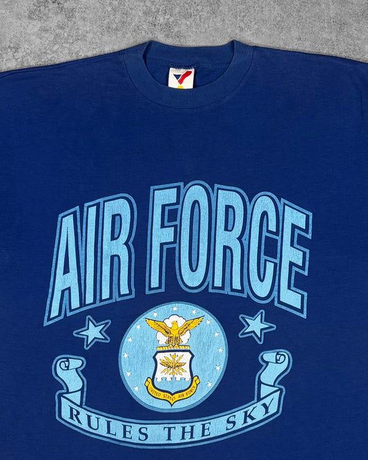Vintage 1990s USAF Air Force "Rules The Sky" t-shirt by Artex Sportswear – print detail