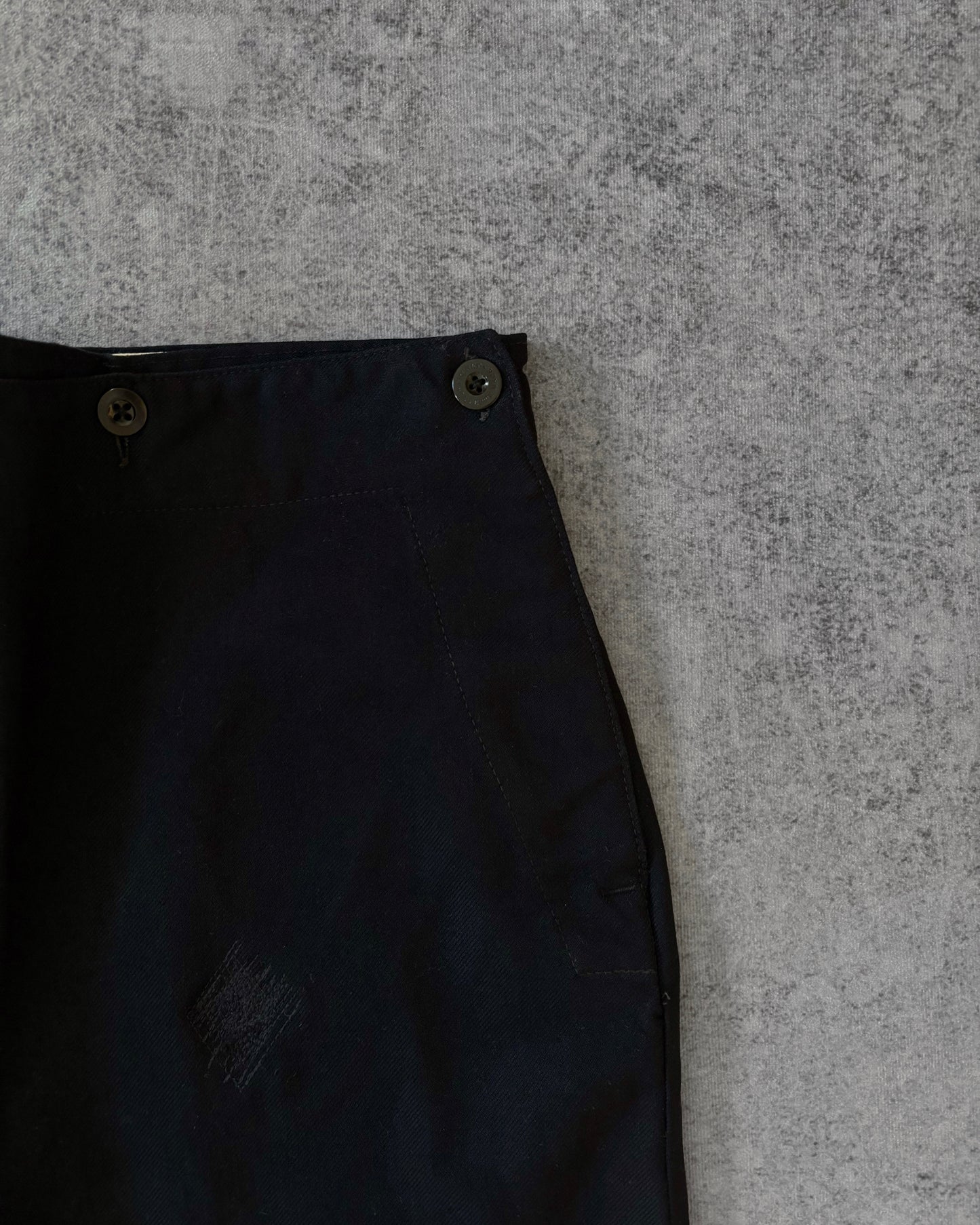 Vintage 1969 Wool Broadfall Sailor Pants – Military Naval Uniform Trousers